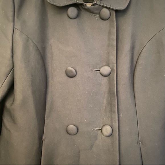 H&M Navy Blue Double breasted coat - Picture 5 of 11